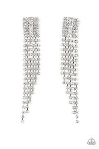 Paparazzi ~ A-Lister Affirmations ~ White Post Earrings