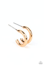 Load image into Gallery viewer, Paparazzi ~ Small-Scale Shimmer ~ Small Gold Hoop Earrings