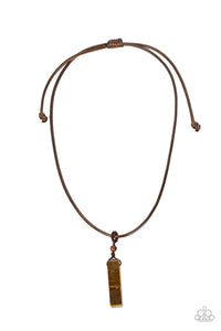 Paparazzi ~ Comes Back ZEN-fold ~ Men's Brown Urban Necklace