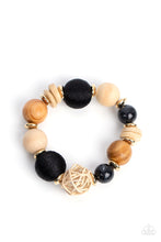 Load image into Gallery viewer, Paparazzi ~ Happily Homespun ~ Black Bracelet