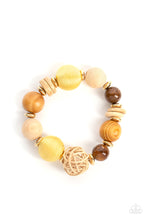 Load image into Gallery viewer, Paparazzi ~ Happily Homespun ~ Yellow Bracelet