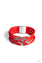 Load image into Gallery viewer, Paparazzi ~ Magnetic Personality ~ Red Bracelet with Magnetic Closure