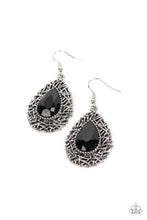 Load image into Gallery viewer, Paparazzi ~ Nest Nouveau ~ Black Earrings