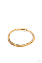 Load image into Gallery viewer, Paparazzi ~ Cable Train ~ Men&#39;s Gold Bracelet