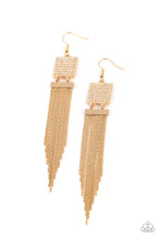 Load image into Gallery viewer, Paparazzi ~ Dramatically Deco ~ Gold Earrings (Life of the Party Exclusive)