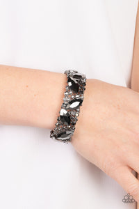 Paparazzi ~ Full Body Chills ~ Black Bracelet