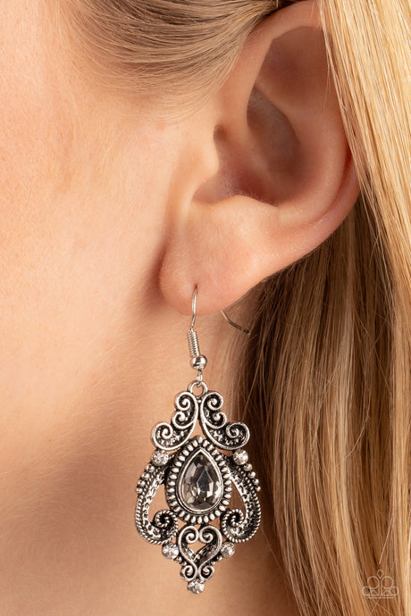 Paparazzi ~ Palace Perfection ~ Silver Earrings