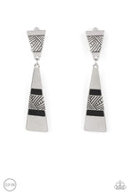 Load image into Gallery viewer, Paparazzi ~ Safari Seeker ~ Black Clip-on Earrings