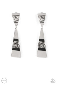 Paparazzi ~ Safari Seeker ~ Black Clip-on Earrings