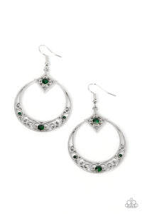 Paparazzi ~ Royal Resort ~ Green Earrings
