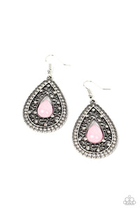 Paparazzi ~ Cloud Nine Couture ~ Pink Earrings