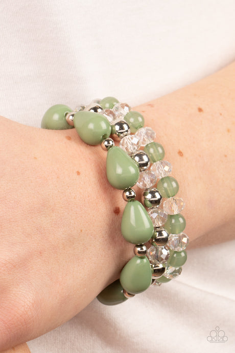 Paparazzi ~ Beachside Brunch ~ Green Bracelet
