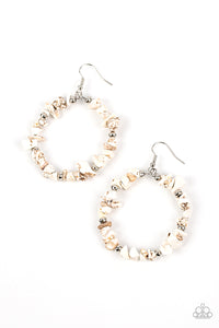 Paparazzi ~ Mineral Mantra ~ White Earrings