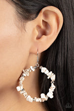 Load image into Gallery viewer, Paparazzi ~ Mineral Mantra ~ White Earrings