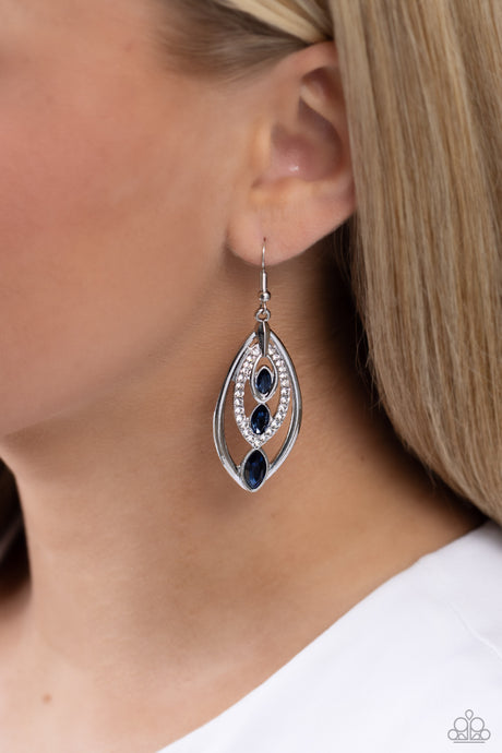 Paparazzi ~ Extra Exuberant ~ Blue Earrings