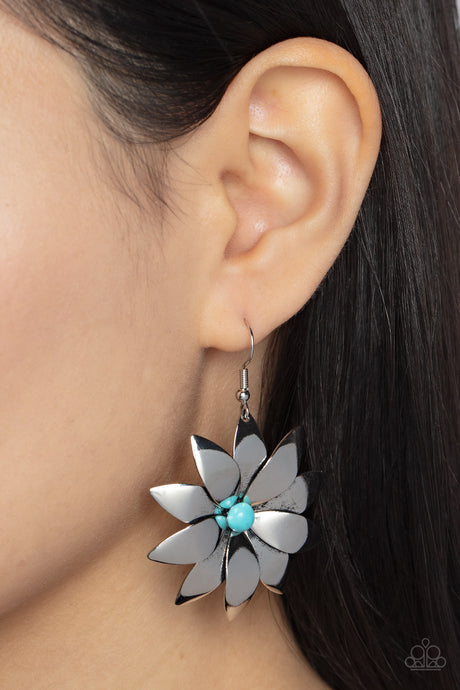 Paparazzi ~ Pinwheel Prairies ~ Blue Earrings