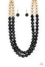 Load image into Gallery viewer, Paparazzi ~ Greco Getaway ~ Black and Gold Necklace and Bracelet Set