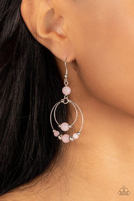Paparazzi ~ Eco Eden ~ Pink Earrings
