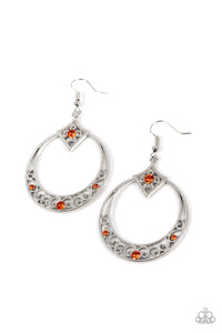 Paparazzi ~ Royal Resort ~ Orange Earrings