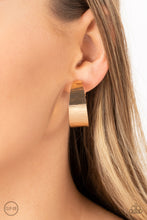 Load image into Gallery viewer, Paparazzi ~ Versatile Velocity ~ Gold Clip-on Earrings