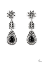 Load image into Gallery viewer, Paparazzi ~ Floral Fantasy ~ Black Post Earrings