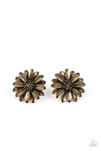 Load image into Gallery viewer, Paparazzi ~ Daisy Dilemma ~ Brass Post Earrings