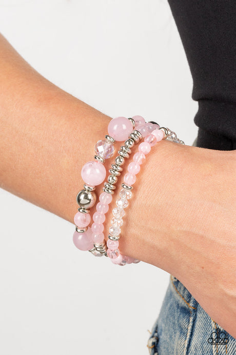 Paparazzi ~ Shoreside Stroll ~ Pink Bracelet