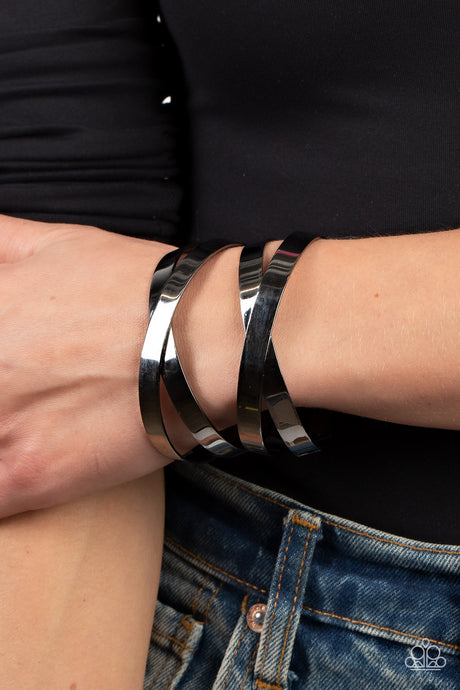 Paparazzi ~ Industrial Imagination ~ Black Cuff Bracelet