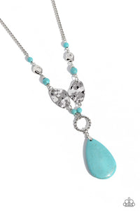 Paparazzi ~ Sagebrush Sanctuary ~ Blue Turquoise Necklace Set