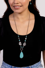 Load image into Gallery viewer, Paparazzi ~ Sagebrush Sanctuary ~ Blue Turquoise Necklace Set