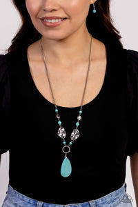 Paparazzi ~ Sagebrush Sanctuary ~ Blue Turquoise Necklace Set