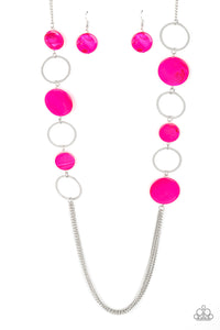 Paparazzi ~ Beach Hub ~ Pink Necklace Set