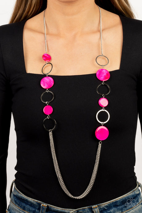 Paparazzi ~ Beach Hub ~ Pink Necklace Set