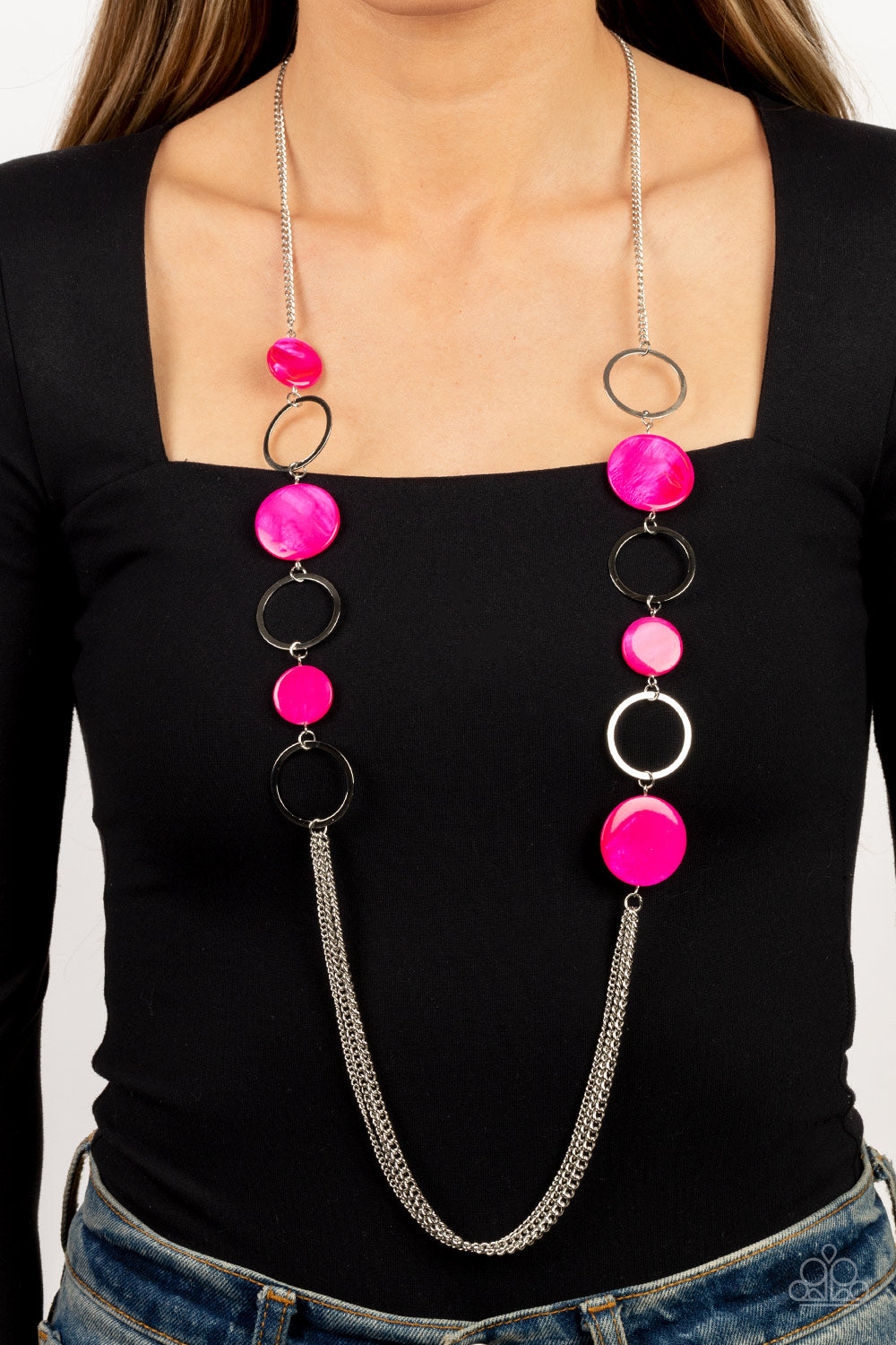 Paparazzi ~ Beach Hub ~ Pink Necklace Set