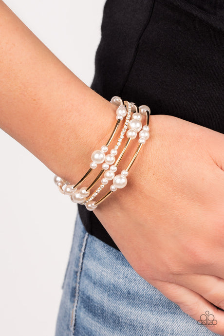 Paparazzi ~ Marina Masterpiece ~ Gold Infinity Wrap Bracelet