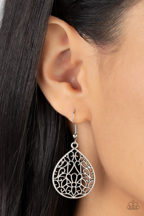Paparazzi ~ Valley Estate ~ Silver Earrings