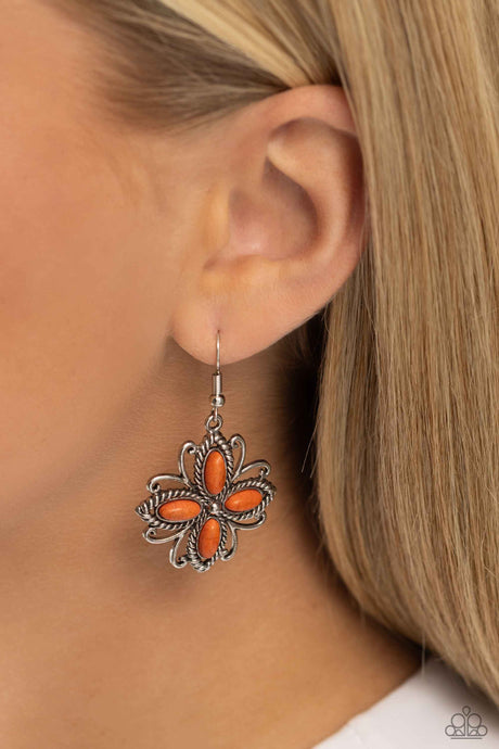 Paparazzi ~ Badlands Ballad ~ Orange Earrings