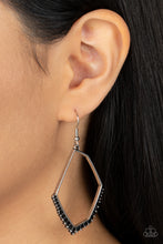 Load image into Gallery viewer, Paparazzi ~ Bent on Success ~ Black Earrings