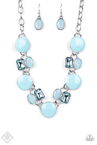Paparazzi ~ Dreaming in MULTICOLOR ~ Blue Necklace Set (Fashion Fix Exclusive)