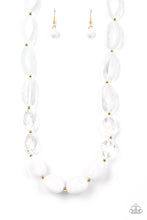 Load image into Gallery viewer, Paparazzi ~ Private Paradise ~ White Necklace Set
