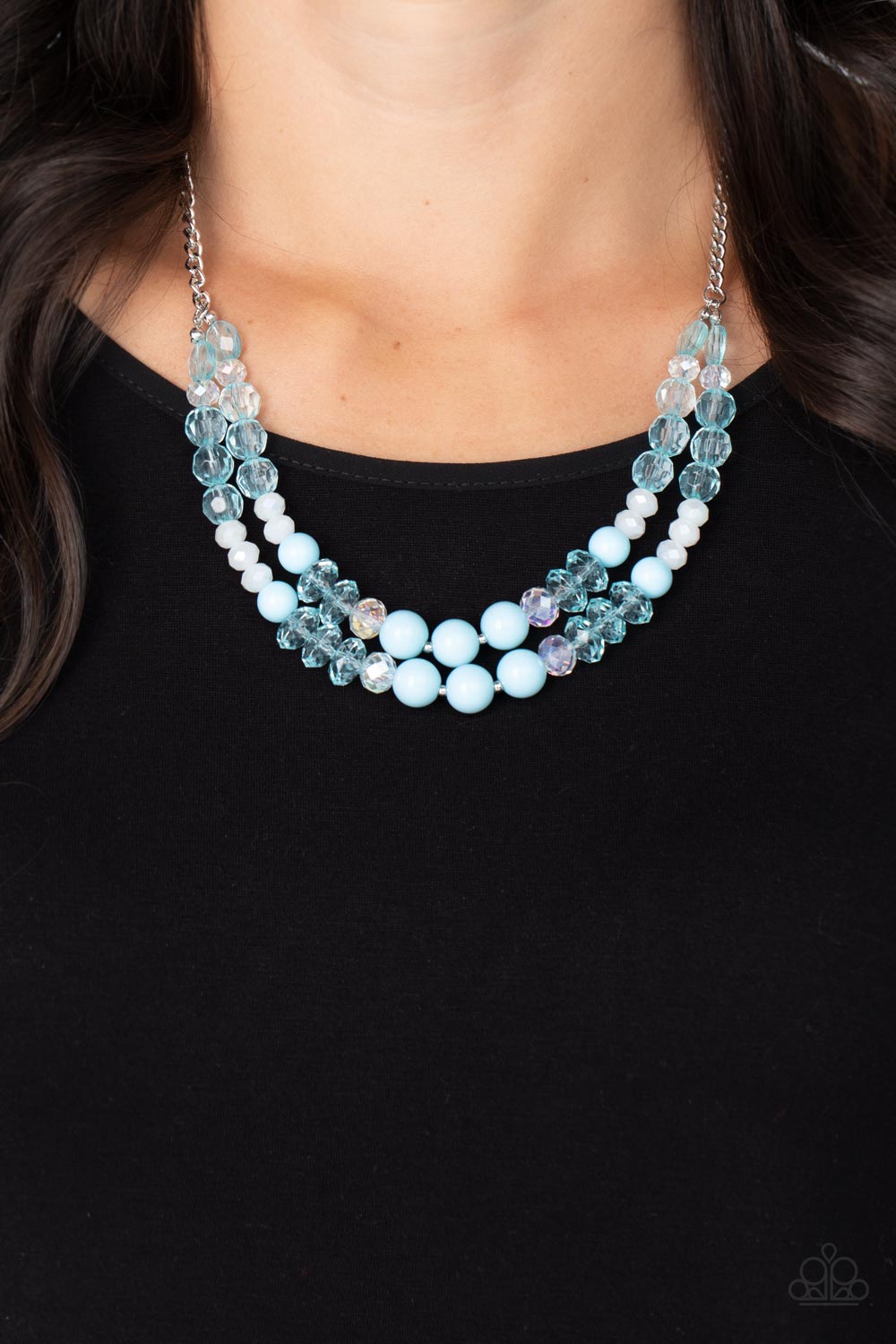 Paparazzi ~ Vera-CRUZIN ~ Blue Necklace Set