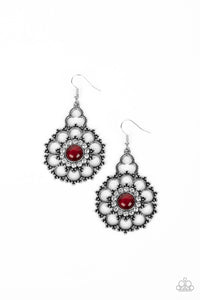 Paparazzi ~ Floral Renaissance ~ Red Earrings
