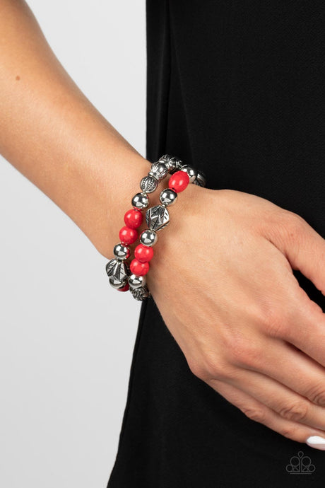 Paparazzi ~ Sagebrush Saga ~ Red Bracelet