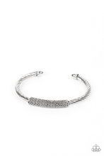 Load image into Gallery viewer, Paparazzi ~ CABLE-Minded ~ Men&#39;s Silver Cuff Bracelet