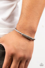 Load image into Gallery viewer, Paparazzi ~ CABLE-Minded ~ Men&#39;s Silver Cuff Bracelet