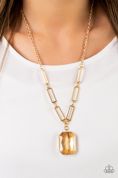 Paparazzi ~ You Better Recognize ~ Gold Necklace Set