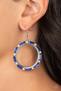 Paparazzi ~ Gritty Glow ~ Blue Earrings