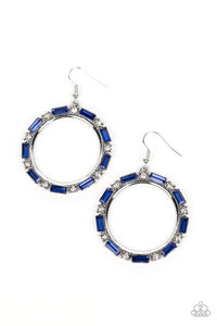 Paparazzi ~ Gritty Glow ~ Blue Earrings