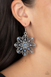 Paparazzi ~ Prismatic Perennial ~ Blue Earrings