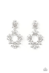 Paparazzi ~ Leave them Speechless ~ White Post Earrings